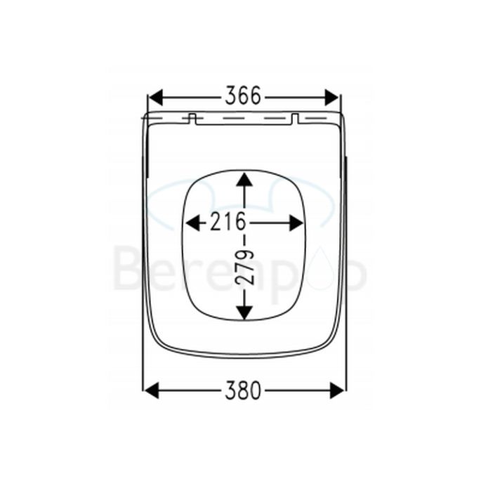 Villeroy en Boch (Omnia) Architectura 9M606101 toiletzitting met deksel wit