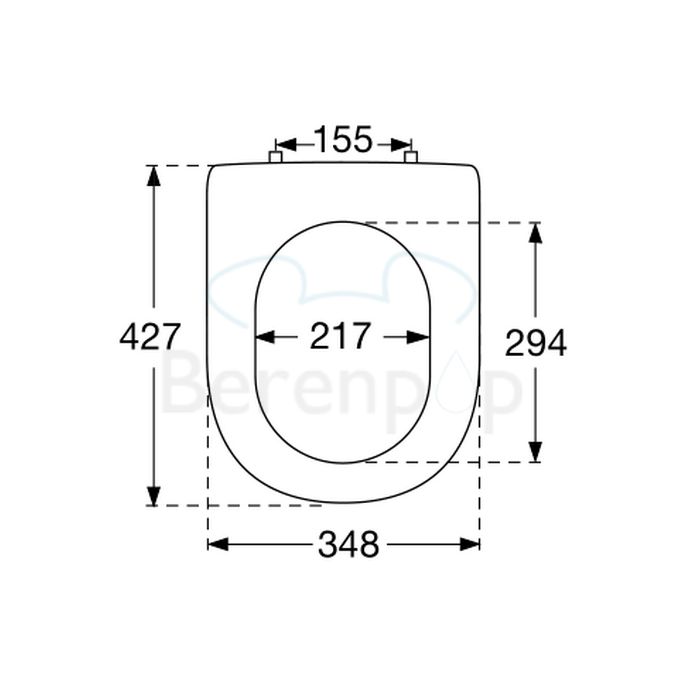 Villeroy en Boch Magnum 99506101 toiletzitting met deksel wit