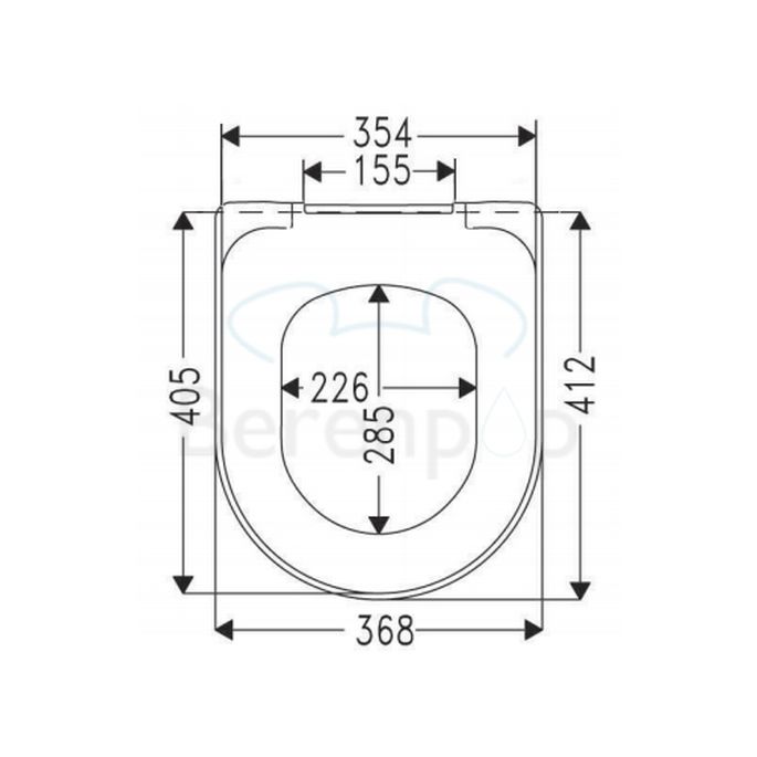 Villeroy und Boch O.Novo 9M396101 WC-Sitz mit Deckel weiß