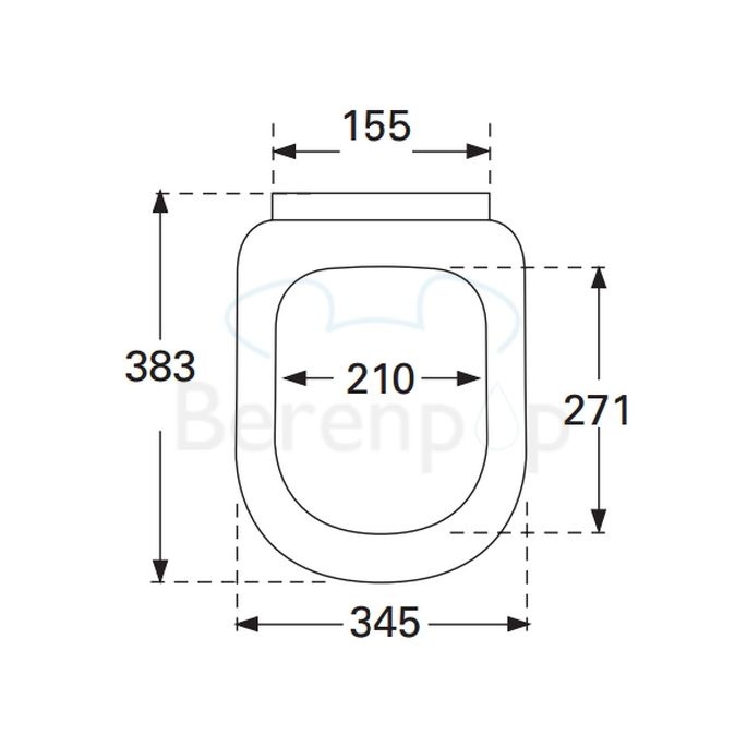 Villeroy and Boch Omnia Architectura Compact 9M66E101 toilet seat with lid white