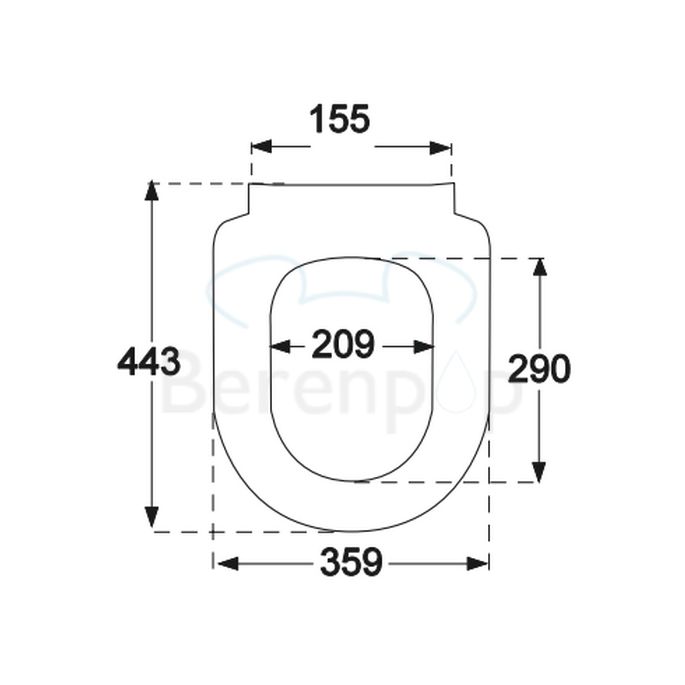 Villeroy en Boch Omnia Architectura Vita 9M51B101 toiletzitting met deksel wit