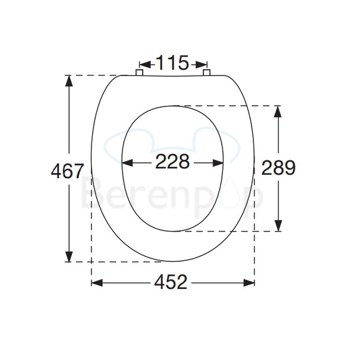 Villeroy und Boch Pure Stone 98M16100 WC-Sitz mit Deckel Eiche *nicht länger verfügbar*