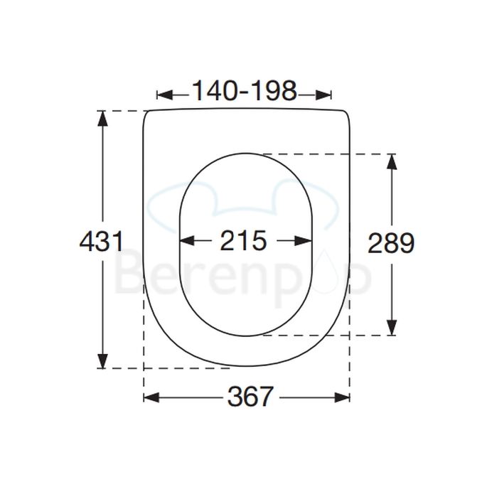 Villeroy und Boch Sentique 98M8S101 WC-Sitz mit Deckel weiß