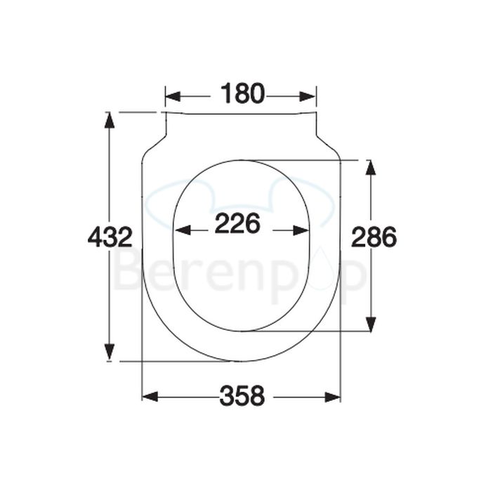 Villeroy en Boch Subway 2.0 Slimseat 9M78S1R3 toiletzitting met deksel pergamon