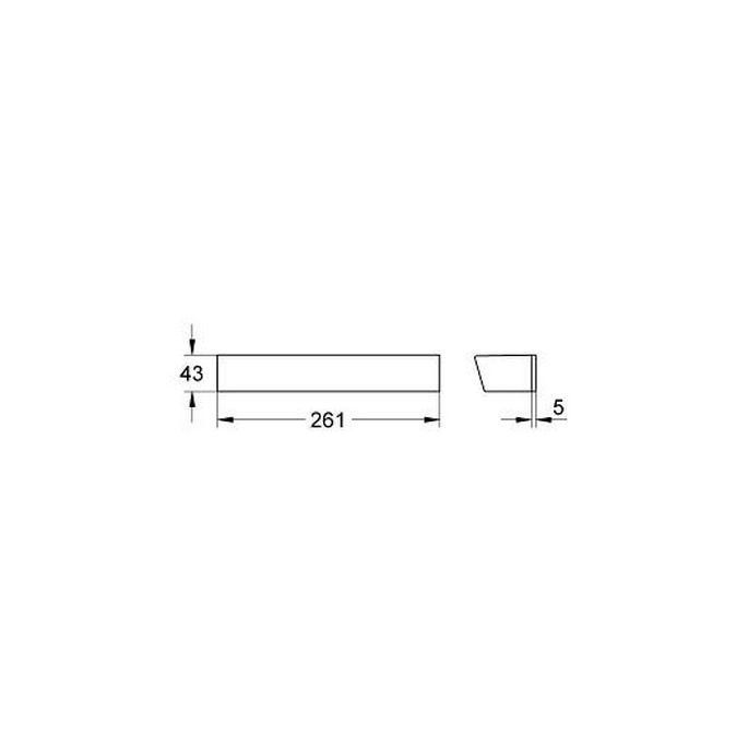 Grohe Grohtherm 2000 New 18608001 douche tray chroom (OUTLET)