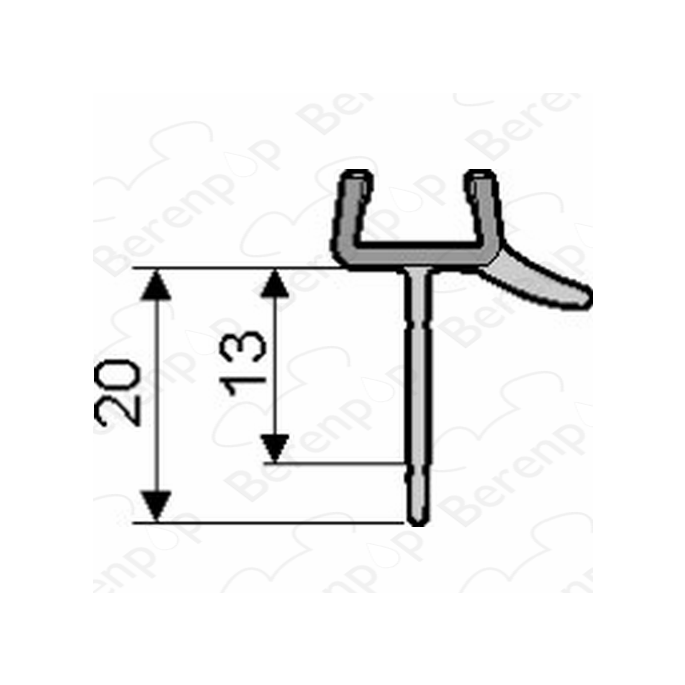 Huppe universal 070057 drain profile straight 105cm / 6mm