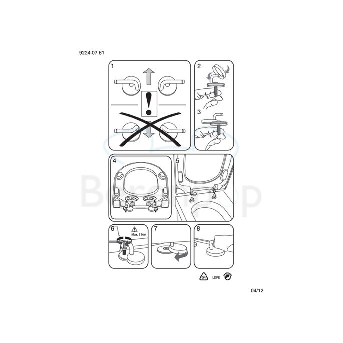 Villeroy en Boch Subway 2.0 9M746101 toiletzitting zonder deksel wit