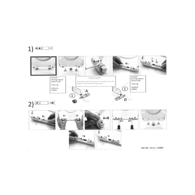 Villeroy en Boch Avento 92237100 softclose demperset t.b.v. toiletzitting