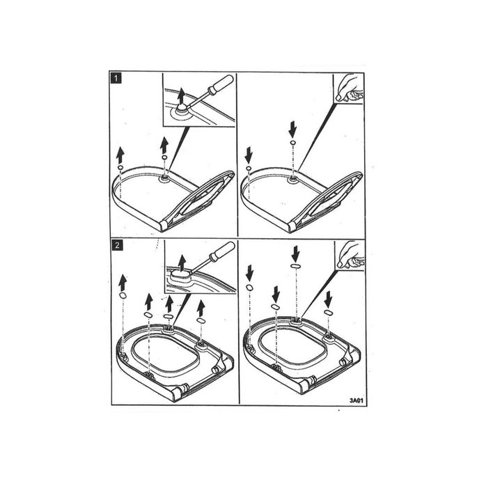 Villeroy en Boch Architectura - Subway 92236800 Puffer runde und ovale