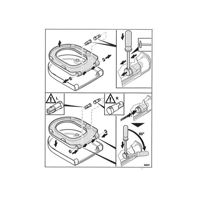 Villeroy & Boch Aveo New Generation 92241800 damper set for toilet seat