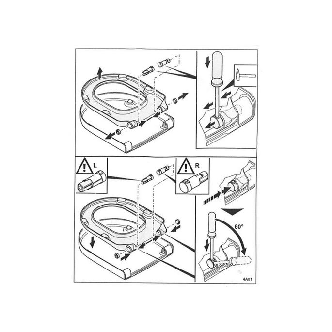 Villeroy & Boch Subway - Subway 2.0 92229100 damper set for toilet seat