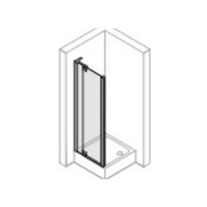 Huppe 1002, 054234 drain profile for revolving door with fixed part for side wall