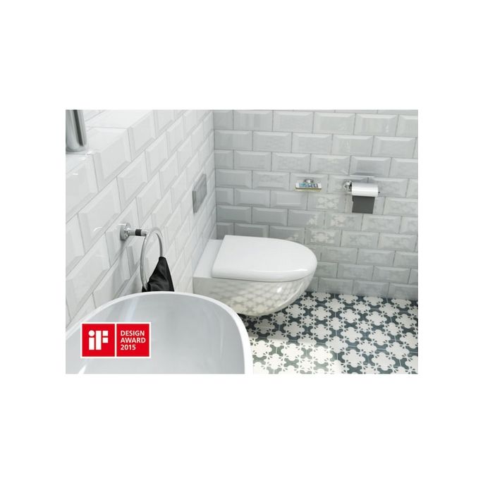 Geesa Tone 730802R toiletrolhouder met klep chroom