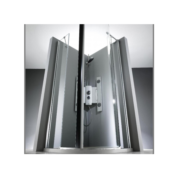 Huppe 1002, 069722 set of drain profiles for 3-part quarter-round corner entry