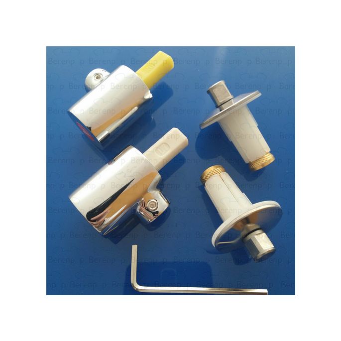 Keramag Fluss 598054000 Satz mit 2 Scharnieren für WC-Sitze chrom *nicht länger verfügbar*