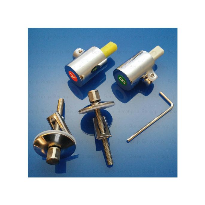 Keramag Renova No. 1 Plan - Silk 598157000 Satz mit 2 Scharnieren für WC-Sitze chrom *nicht mehr lieferbar*