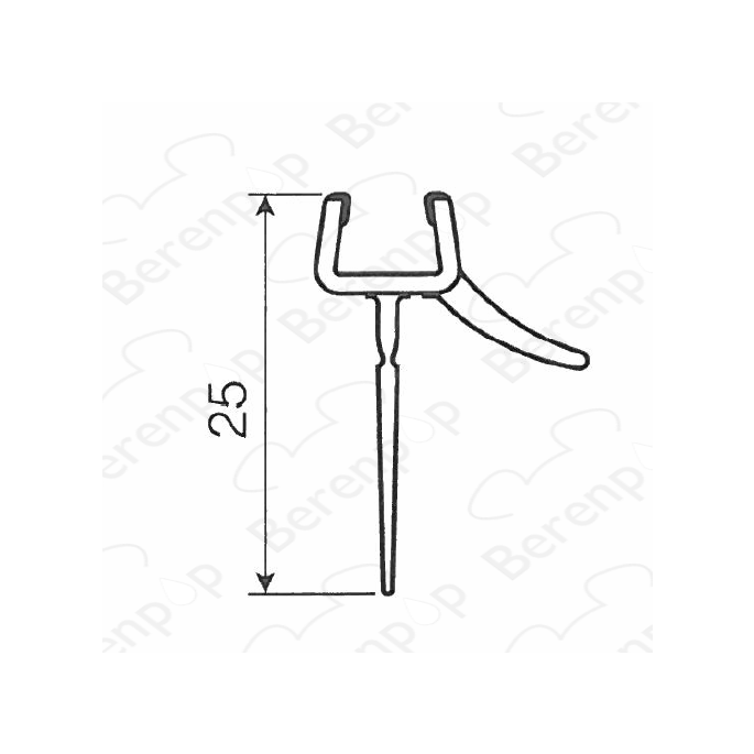 Artweger Twistline 5TZ206 drip strip set 2 horizontal