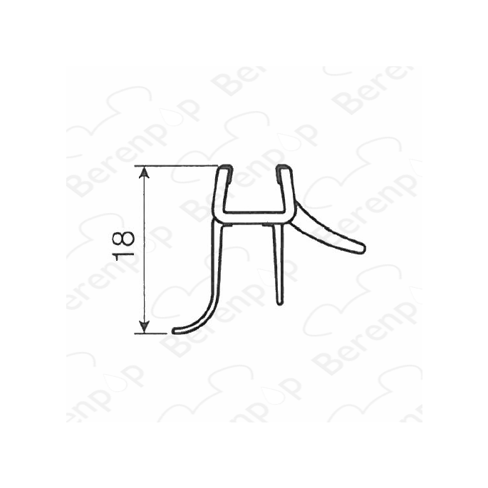 Artweger Twistline 5TZ207 drip strip set 3 horizontal