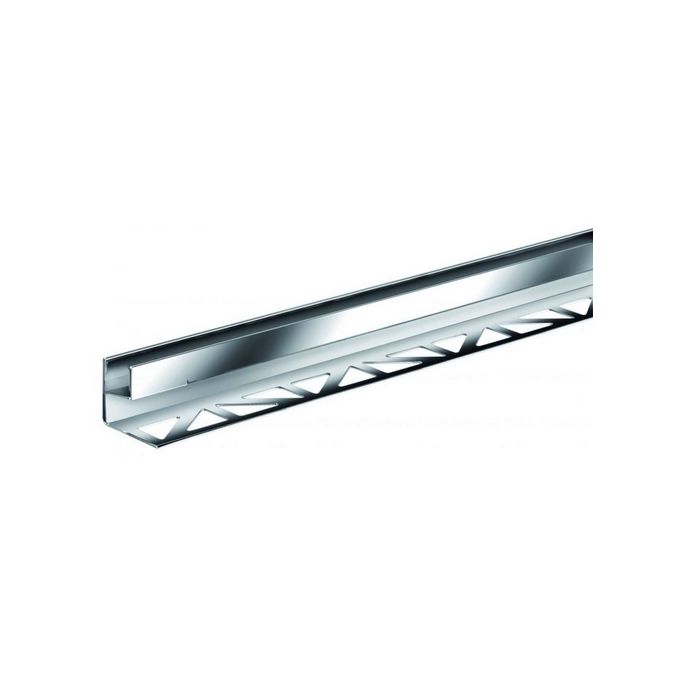 Blanke Aqua Glass 2042840080210 glass profile 2100x21x8mm stainless steel chrome plated