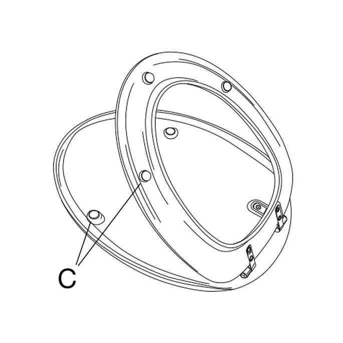 Villeroy en Boch Amadea 88100161 set fest Scharniere chrom