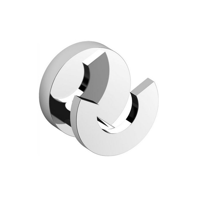 Clou Flat CL0902066 double clothes hook chrome