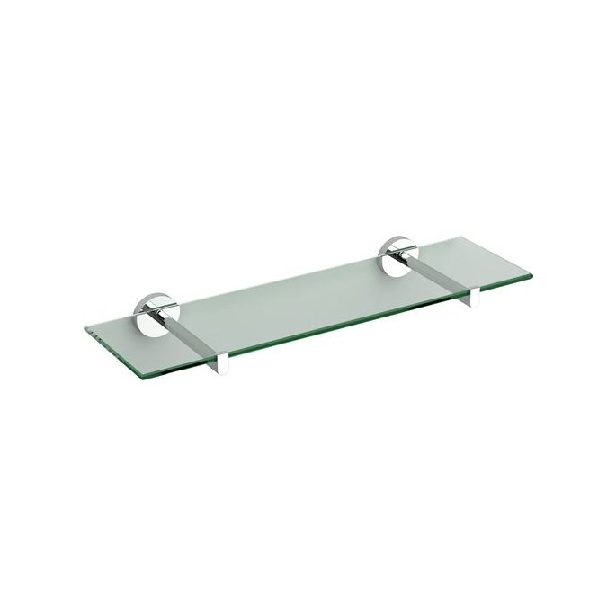 Clou Flat CL0902080 shelf 450mm clear glass/ chrome