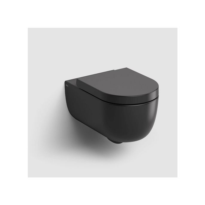 Clou Hammock CL040106021 Rimless 56cm wall toilet with toilet seat matte black