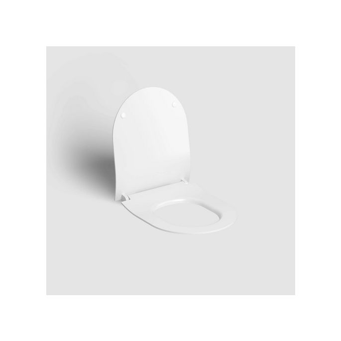 Clou Hammock CL040606020 thin toilet seat with cover matt white