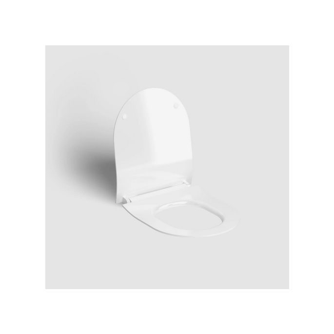 Clou Hammock CL0406060 thin toilet seat with cover glossy white
