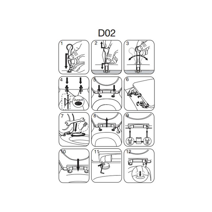 Pressalit Calmo 556000-D02999 WC-Sitze mit Deckel weiß