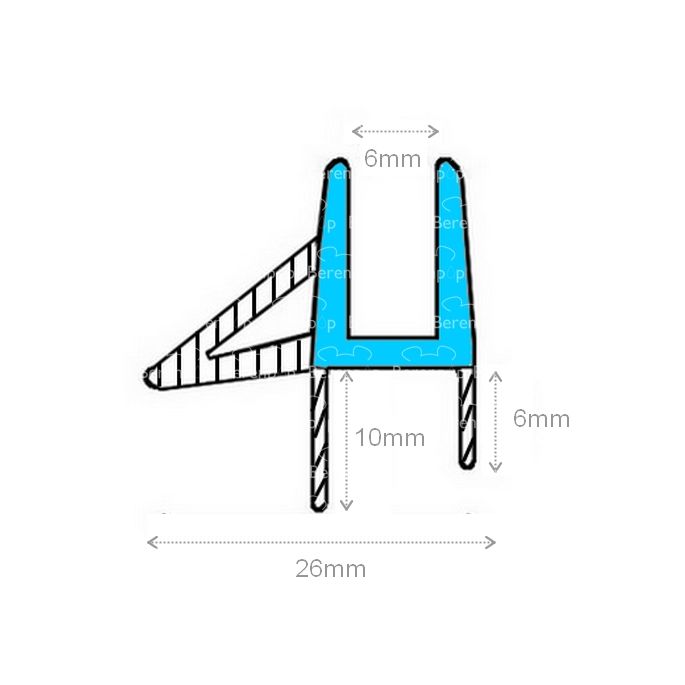 Exa-Lent Universal MON-6 sample set - shower strips 5 and 6mm