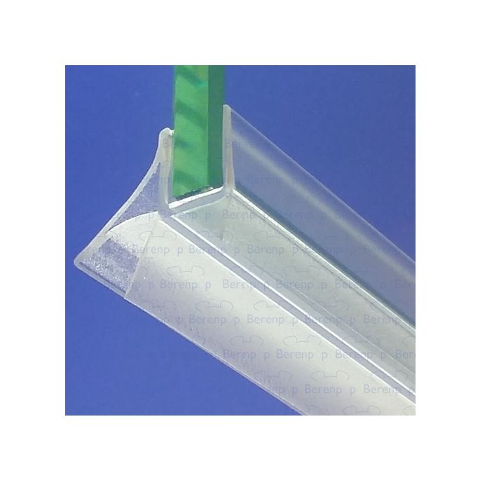 San4U ProfileDay DS121008 - SW1008 kwartrond helder doucheprofiel 3 flapjes 100cm - 8mm