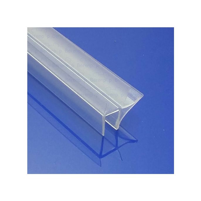 San4U ProfileDay DS121008 - SW1008 kwartrond helder doucheprofiel 3 flapjes 100cm - 8mm