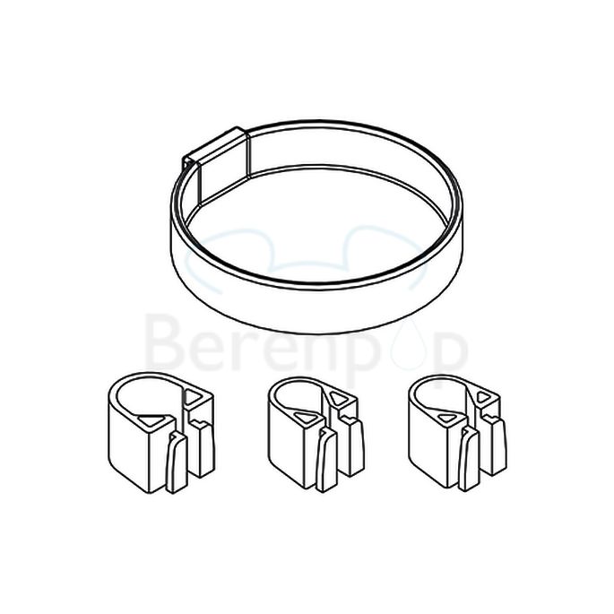 Damixa 2390500 Seifenschale für Brausestang chrom