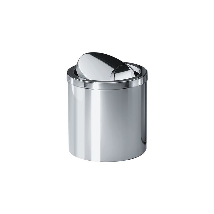 Decor Walther 0608070 Abfallbehälter DW 125 mit Schwingdeckel 21xø20cm Edelstahl poliert