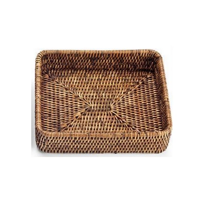 Decor Walther Basket 0931992 BASKET TAB 1 bowl/ tray rattan dark colored