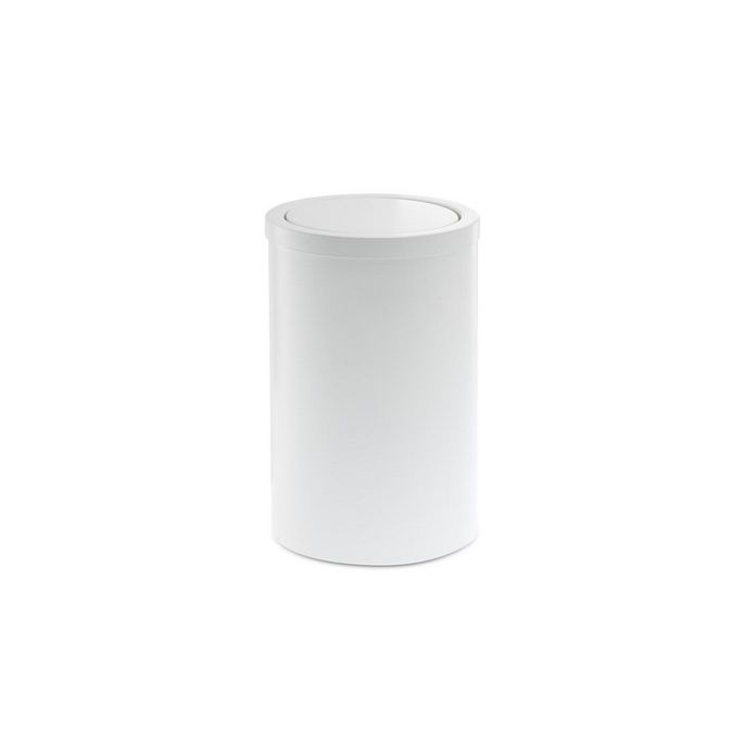 Decor Walther 0607950 DW 124 waste bin with swing lid 32xø20cm matt white