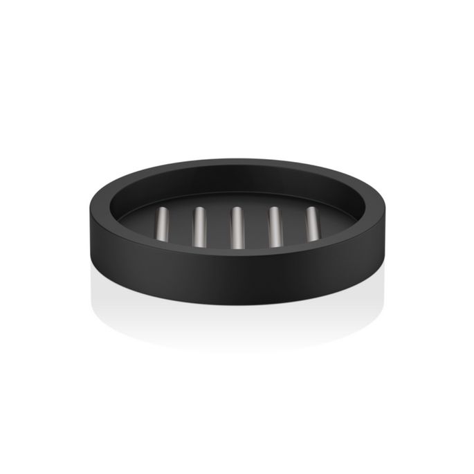Decor Walther 0972165 Stone STS soap dish matte black/ stainless steel brushed
