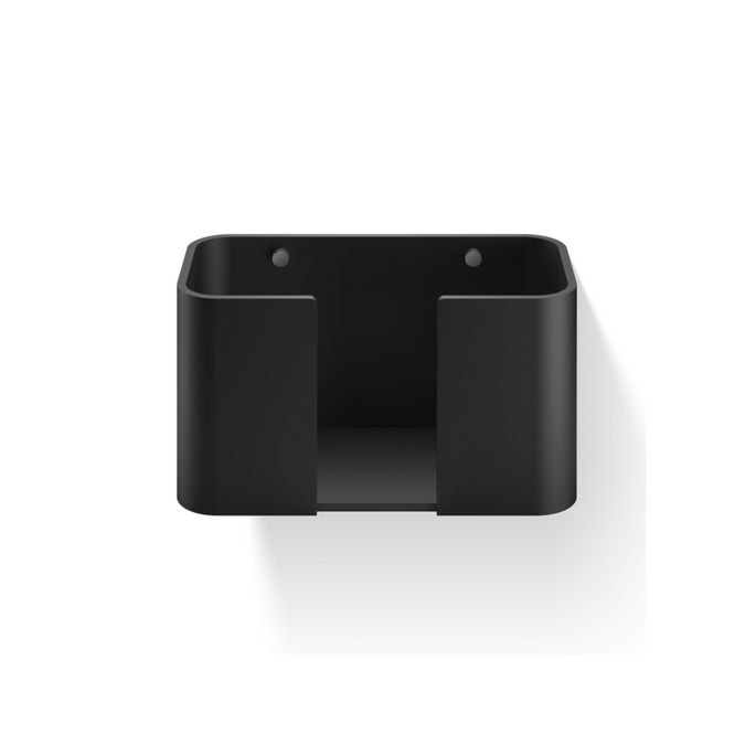 Decor Walther 0974265 Stone WPTB holder for guest towels or paper towels matt black/ brushed stainless steel