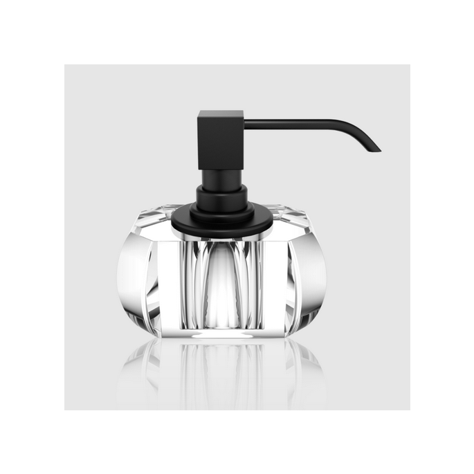 Decor Walther Kristall 0933556 KR SSP soap dispenser Crystal clear glass - matte black