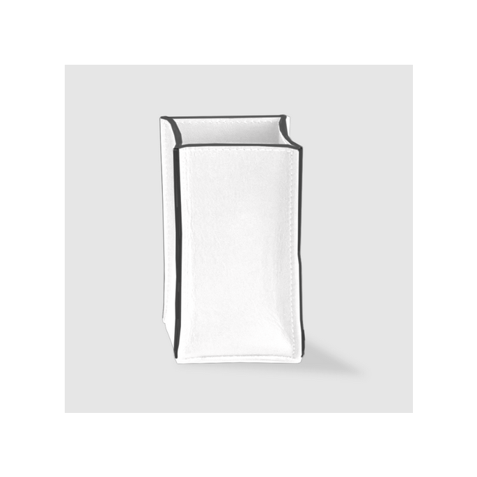 Decor Walther Nappa 0938250 NAPPA KOE Mehrzweckbehälter ohne Bezug echtes Leder schneeweiß