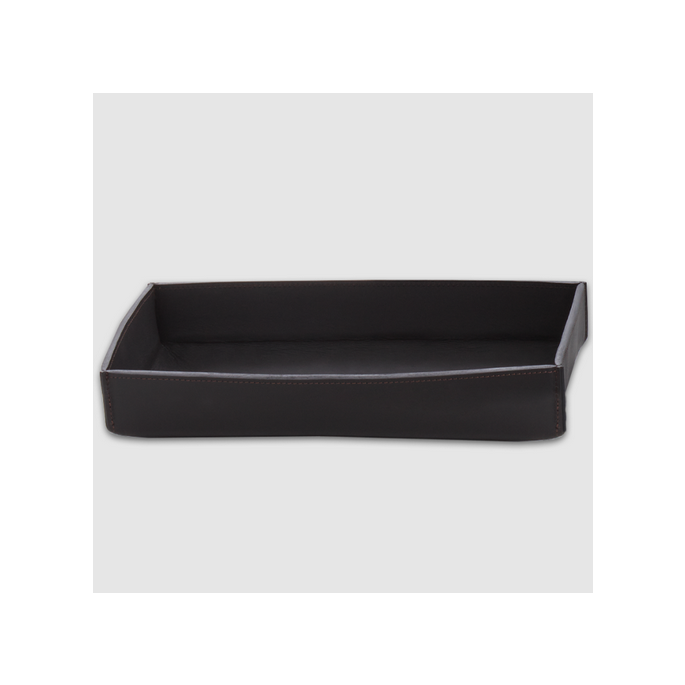 Decor Walther Nappa 0938490 NAPPA TAB L Mehrzweckbehälter ohne Deckel echtes Leder schwarz braun