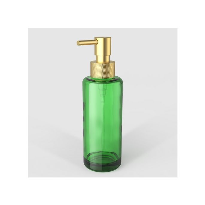 Decor Walther Porter 0863282 TT PORTER soap dispenser green glass frosted gold