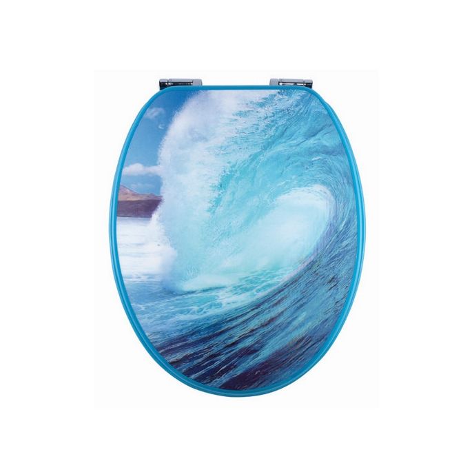 Diaqua Paris 3D 31171012 toilet seat with lid 3D motif Wave