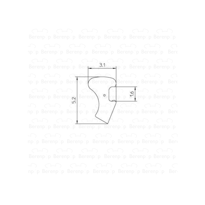 Duscholux 250101.00.000.9999 siliconensnoer per m1