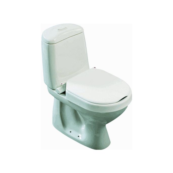 Etac Hi-Loo 80301106 toiletverhoger met deksel 6cm vast-gemonteerd wit