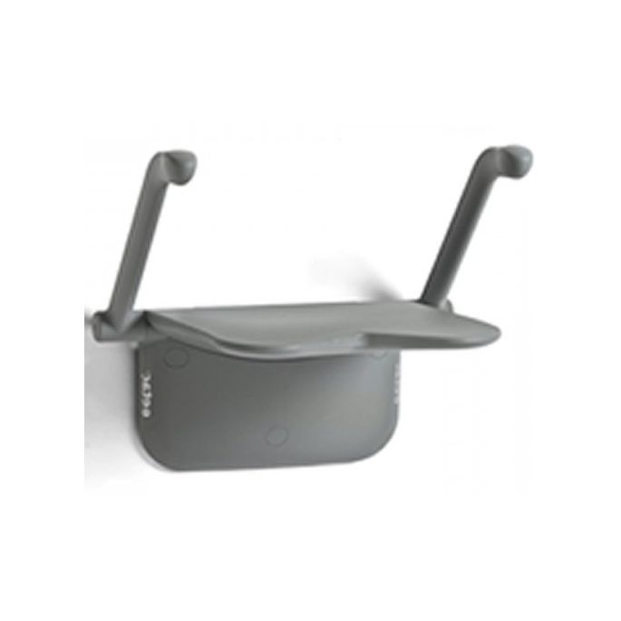 Etac Relax 81708010 Duschsitz mit Armlehnen Vulkangrau