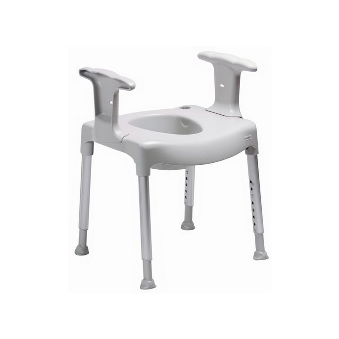 Etac Swift 81702020 freestanding toilet riser gray