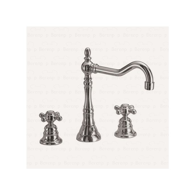 Fima Carlo Frattini Elizabeth F5081BR 3 gats wastafelkraan 2-greeps brons