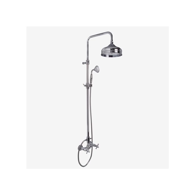 Fima Carlo Frattini Elizabeth F50852BR surface mounted shower valve 2 handle with shower set bronze
